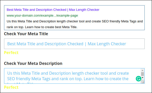 meta title description seo optimisation