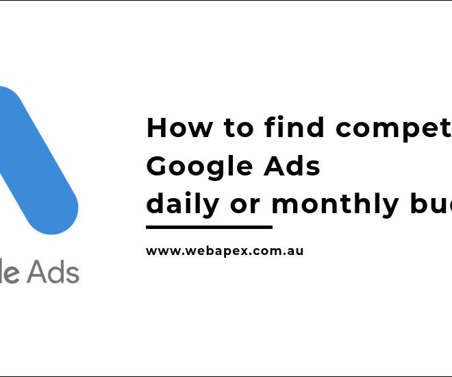 How to find out competitors Google Ads daily or monthly budget?