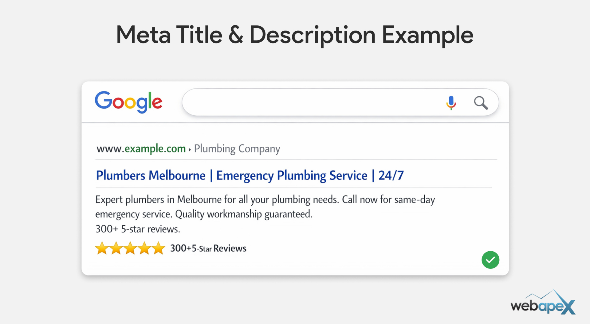 Meta Title & Description Example